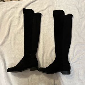9M black suede Stuart Weitzman 50/50s!
